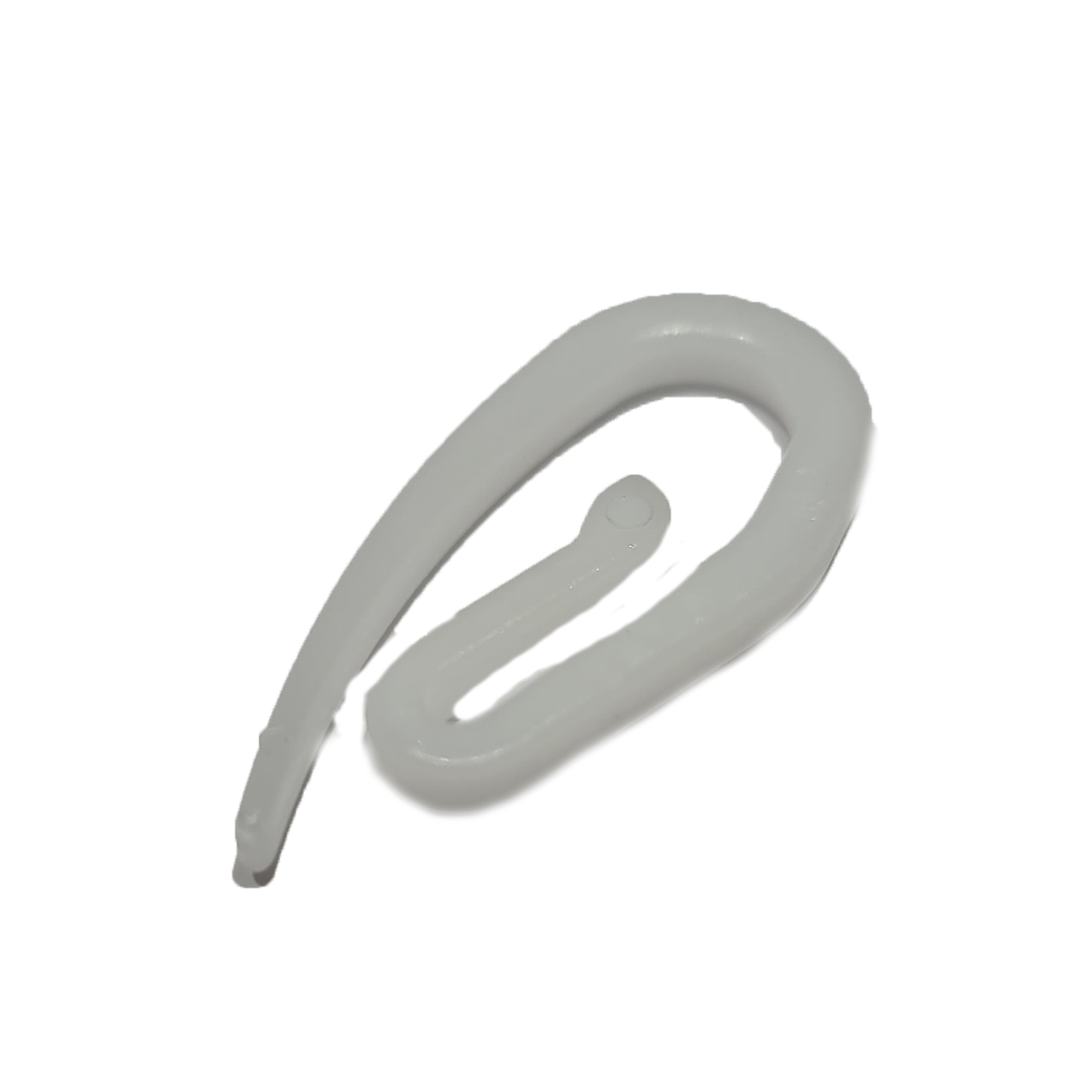 Gancini paperini per attaccare tende al binario o bastone di ferro con  anelli in plastica Bianca conf. 50 pz – Soffice Piuma