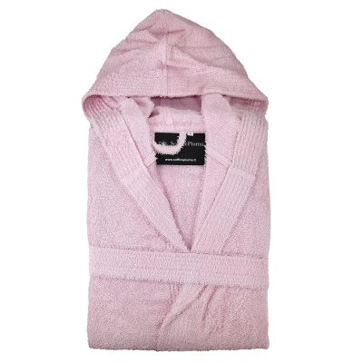 sofficepiuma accappatoio uomo donna cappuccio spugna gabel bassetti caleffi 100 cotone palestra viaggi doccia bagno rosa