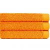 sofficepiuma coppia asciugamani pure tinta unita arancione