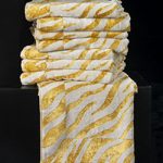 sofficepiuma mirabello carrara accappatoio animalier gold asciugamani