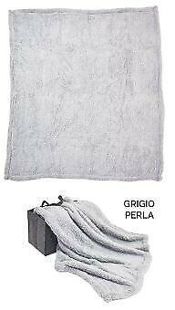 SOFFICEPIUMA plaid oxford flet bag misura 130 x 160 cm colore grigio perla
