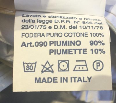 Informazioni prodotto Plumex Piumino D'oca vergine soffice piuma art. Bormio Made In Italy