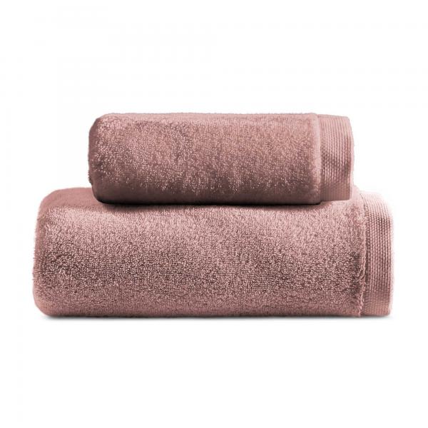 Coppia asciugamani da bagno in spugna di colore arancio - Idrospugna